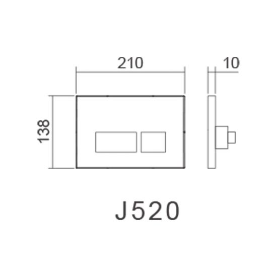 concealed cistern flush plate