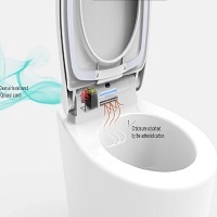 assento de sanita com ventilação profissional assento de ureia desodorização assento para deixar o odor ir embora